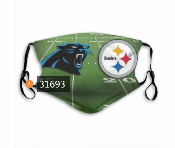 2020 NFL Pittsburgh Steelers 26026 Dust mask with filter->nfl dust mask->Sports Accessory